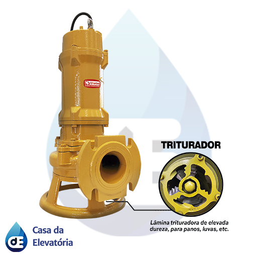 Bomba para tratamento de águas residuais urbanas