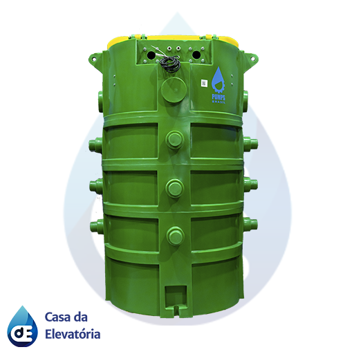 Estação compacta de esgoto para prédios residenciais