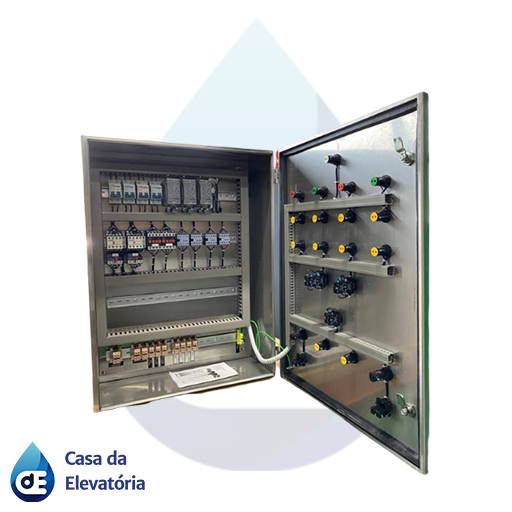 Quadro profissional para automação de bombas hidráulicas