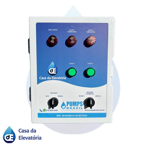 Quadro profissional para automação de bombas hidráulicas